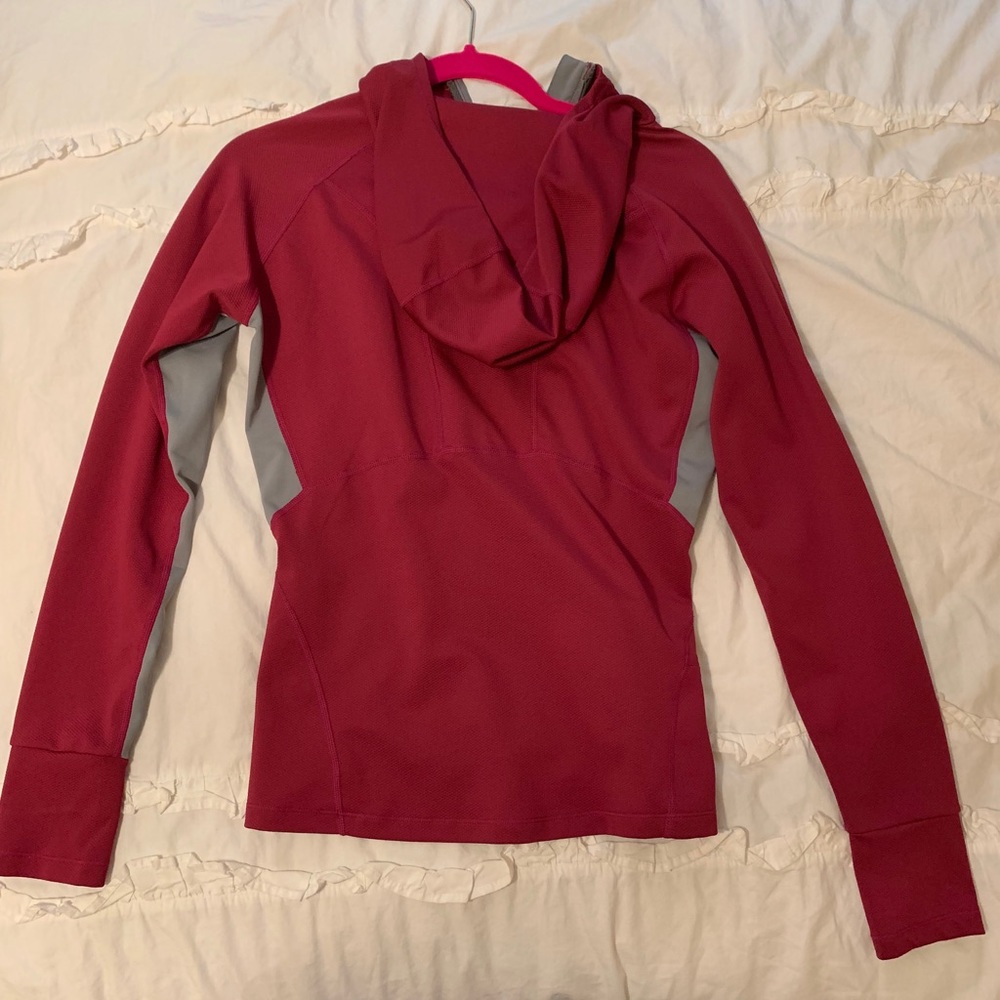 Athleisure hoody top.